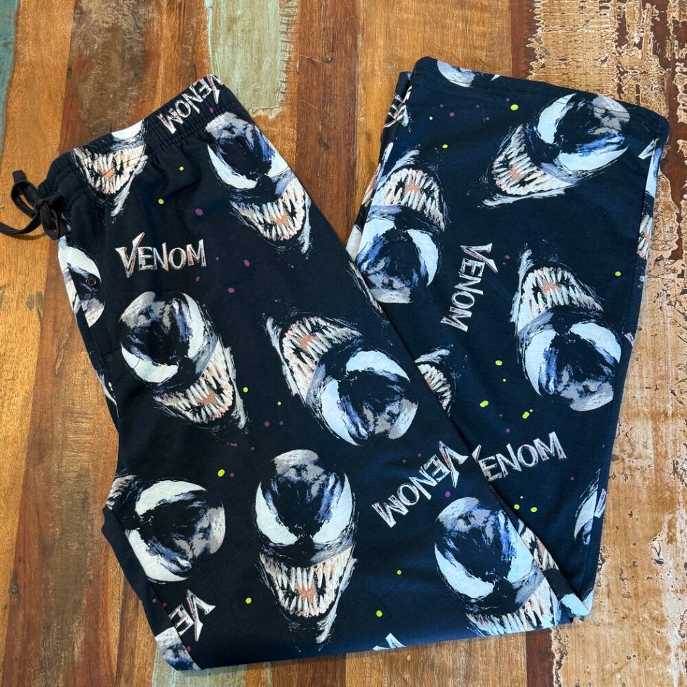 NWT Marvel Comics Venom, The Symbiote, Men's Sleep Pajama Pants‎ Size XL